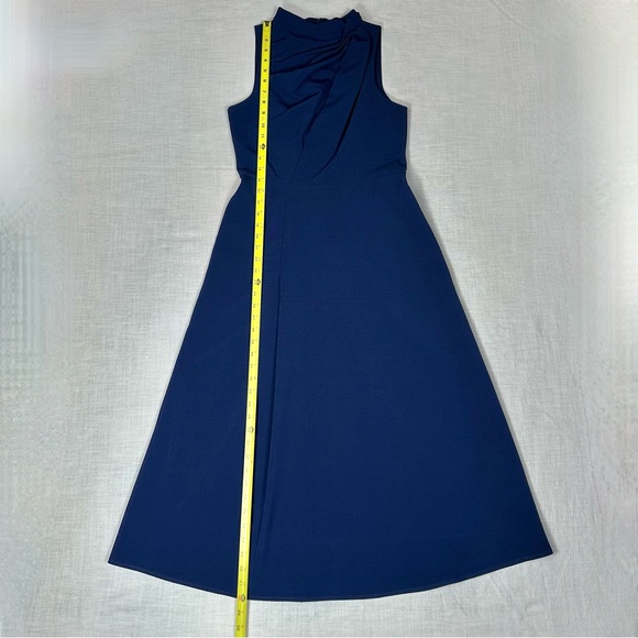 Maggy London Alex Sleeveless Midi Dress Size 4 Blue Event Occasion Party Classy - Picture 11 of 16